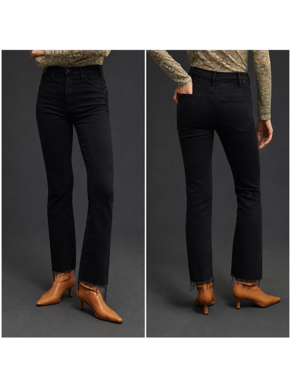 MOTHER The Hustler Ankle Fray Jeans Encounters At Night